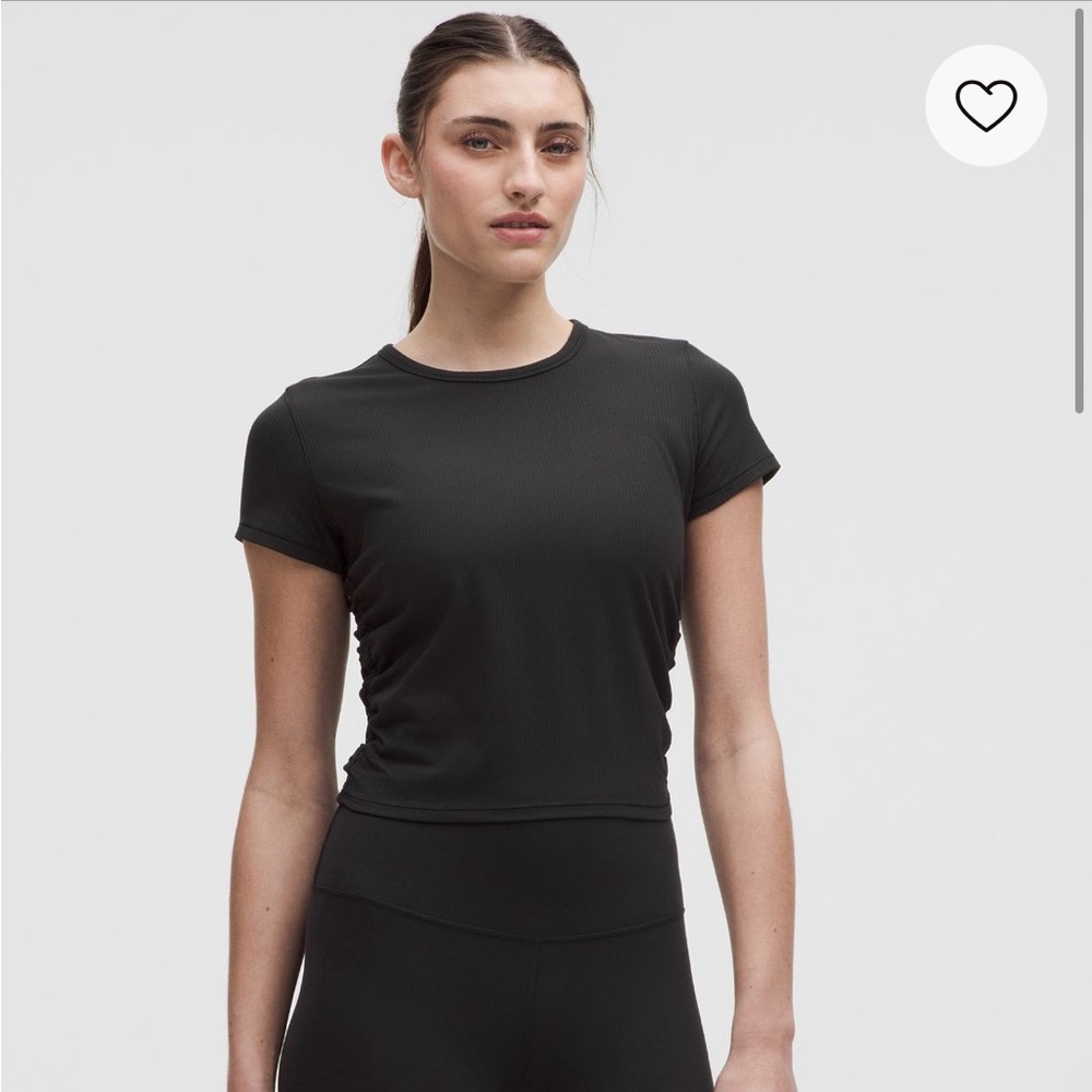 Black Ribbed workout T-Shirt
